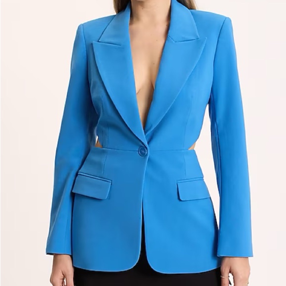 Cutout Black Women's Blazer